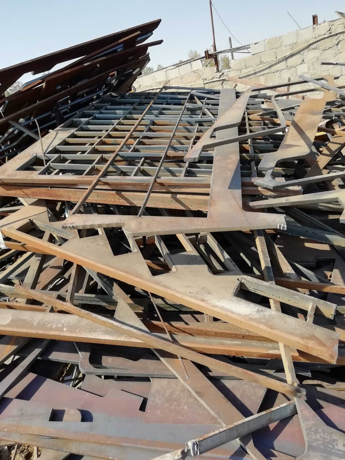 Structural Steel at the Green Gulf yard, Sharjah